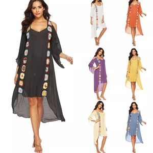 Summer Beach Cover Up Plus Size Dress Swimwear one size fit all